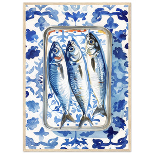 Blue Kitchen Wall Art - The Trendy Art