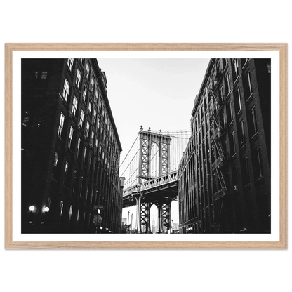 Brooklyn Bridge Black and White Wall Art - The Trendy Art