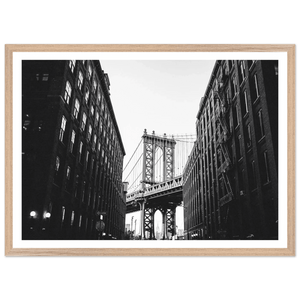 Brooklyn Bridge Black and White Wall Art - The Trendy Art