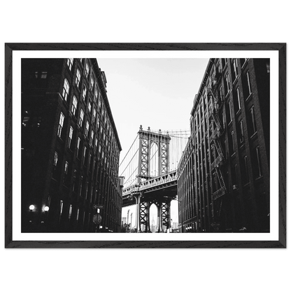 Brooklyn Bridge Black and White Wall Art - The Trendy Art
