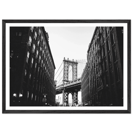Brooklyn Bridge Black and White Wall Art - The Trendy Art