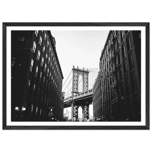 Brooklyn Bridge Black and White Wall Art - The Trendy Art