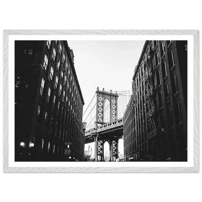 Brooklyn Bridge Black and White Wall Art - The Trendy Art