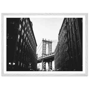 Brooklyn Bridge Black and White Wall Art - The Trendy Art