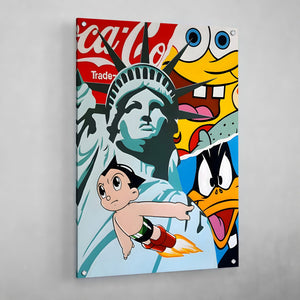 Cartoon Pop Culture Wall Art - The Trendy Art