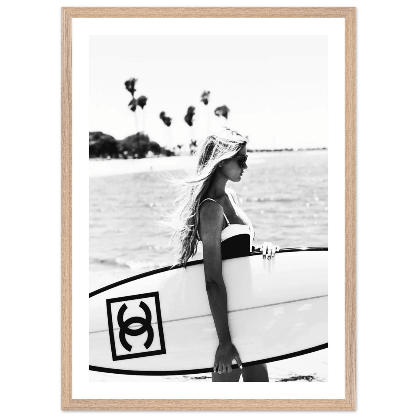 Coastal Chic Black and White Wall Art - The Trendy Art