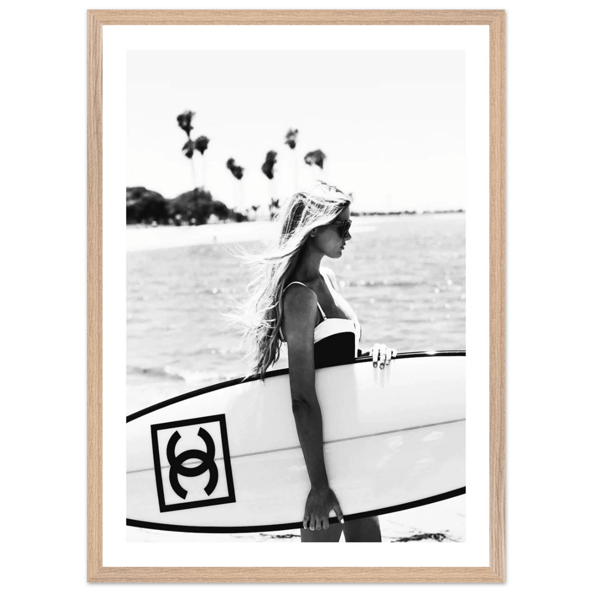 Coastal Chic Black and White Wall Art - The Trendy Art