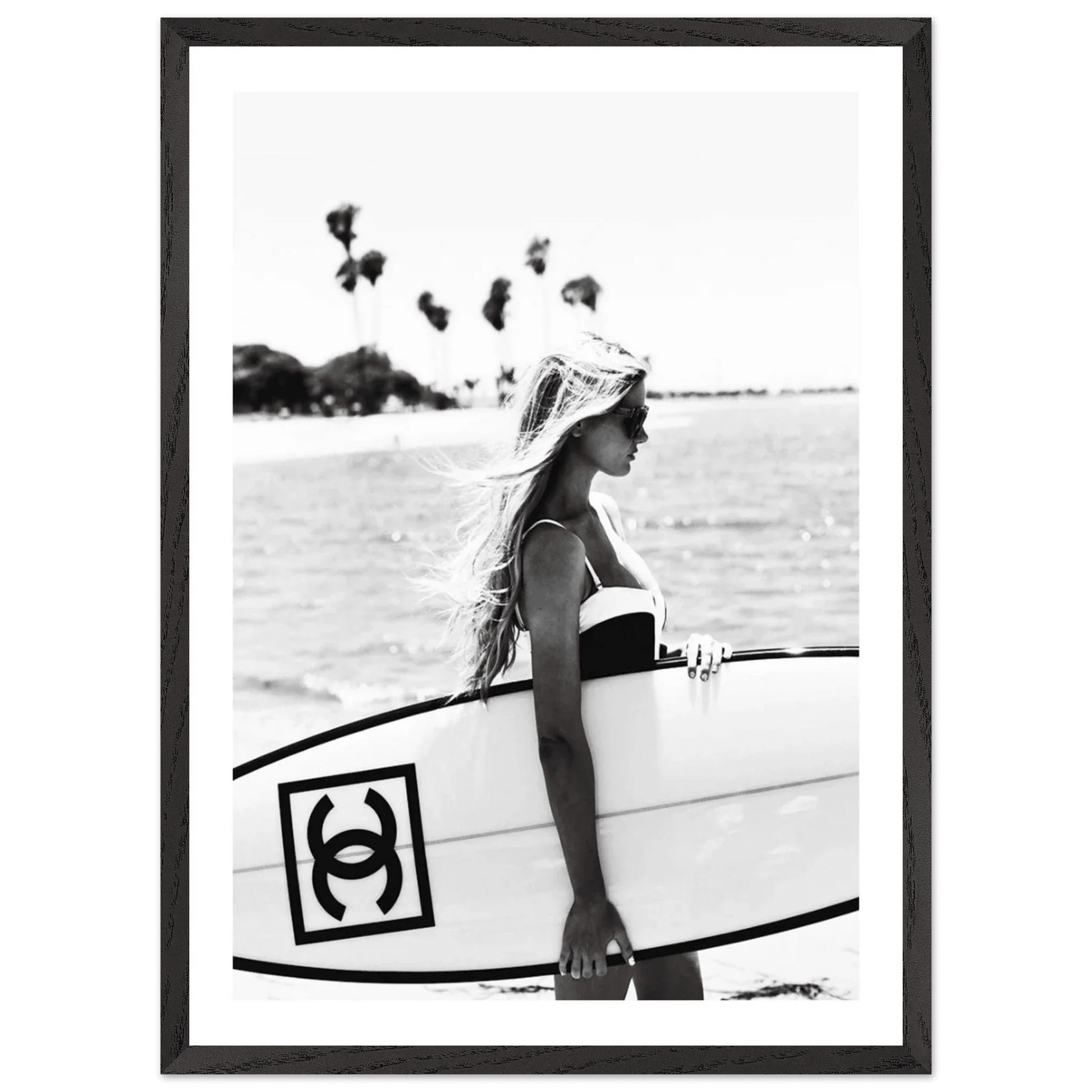 Coastal Chic Black and White Wall Art - The Trendy Art