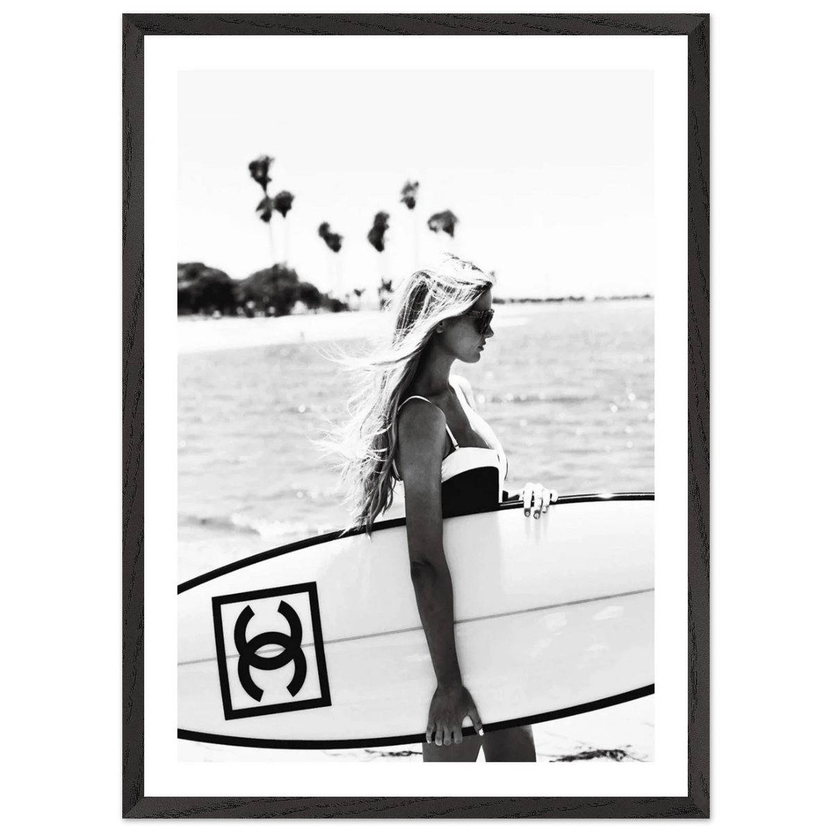 Coastal Chic Black and White Wall Art - The Trendy Art