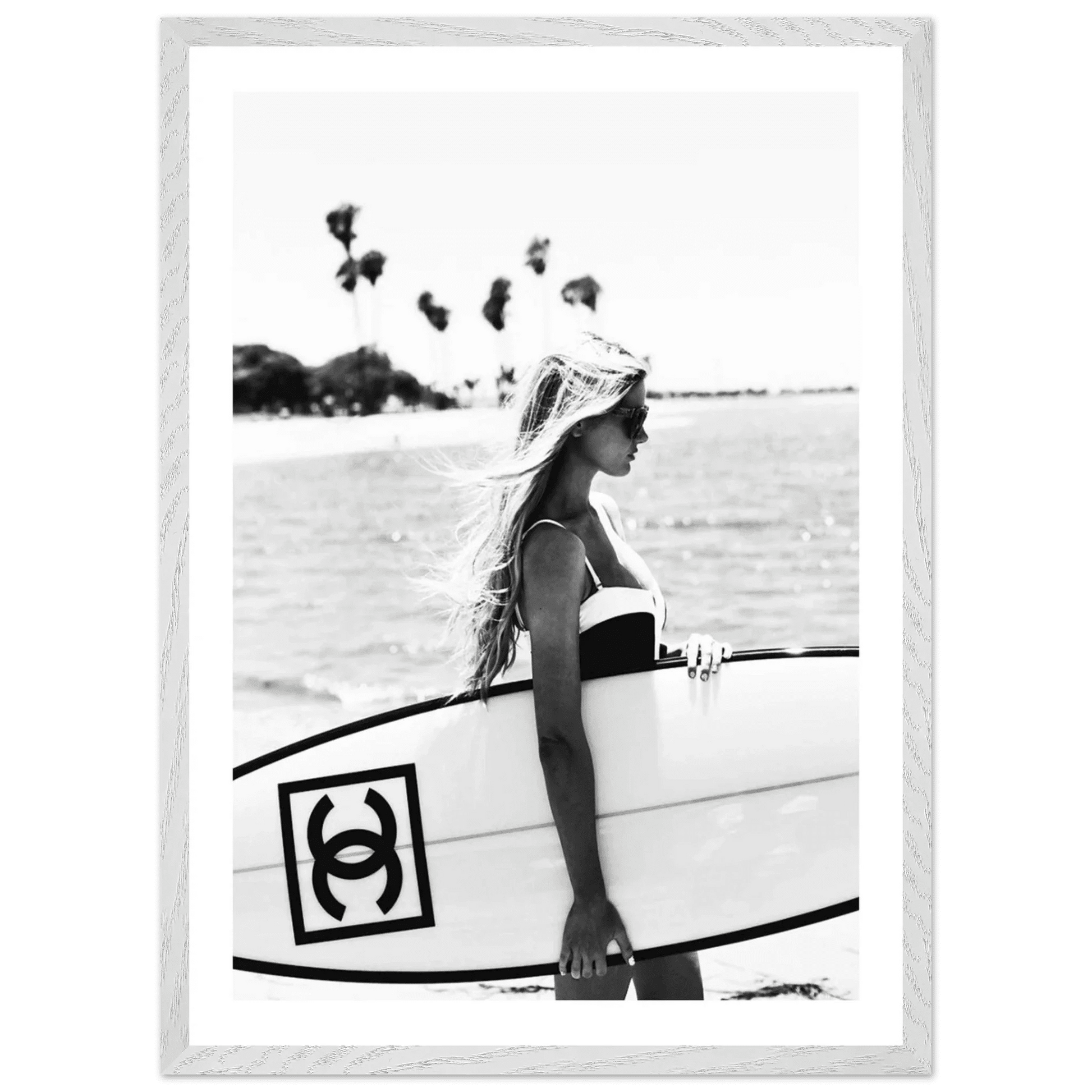 Coastal Chic Black and White Wall Art - The Trendy Art