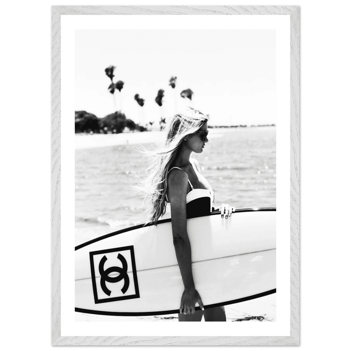 Coastal Chic Black and White Wall Art - The Trendy Art