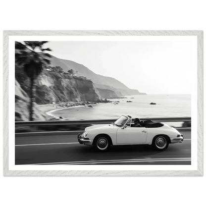 Coastal Drive Black and White Wall Art - The Trendy Art