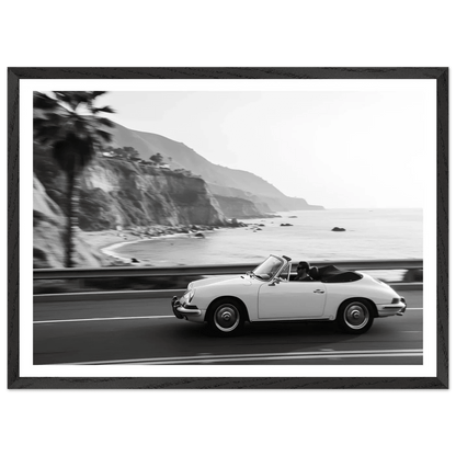 Coastal Drive Black and White Wall Art - The Trendy Art