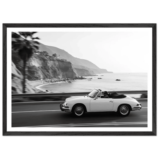 Coastal Drive Black and White Wall Art - The Trendy Art