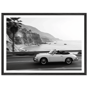 Coastal Drive Black and White Wall Art - The Trendy Art