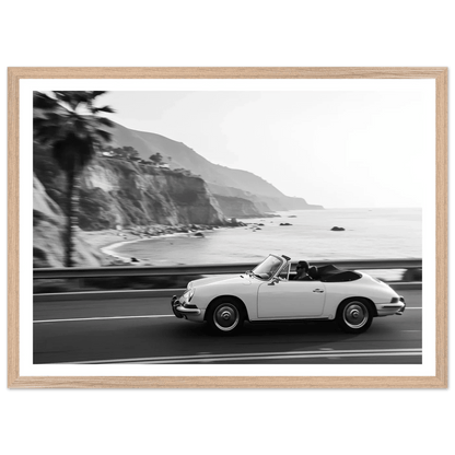 Coastal Drive Black and White Wall Art - The Trendy Art