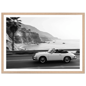 Coastal Drive Black and White Wall Art - The Trendy Art