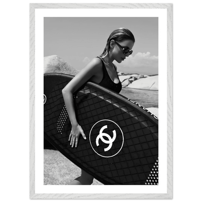 Coastal Luxury Black and White Wall Art - The Trendy Art