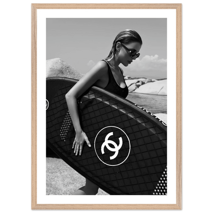 Coastal Luxury Black and White Wall Art - The Trendy Art