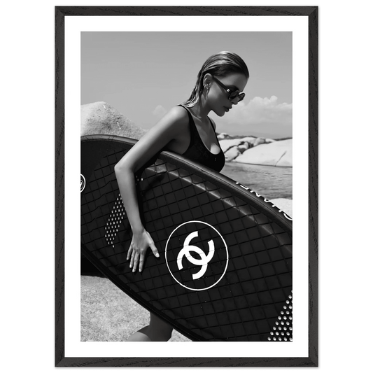 Coastal Luxury Black and White Wall Art - The Trendy Art