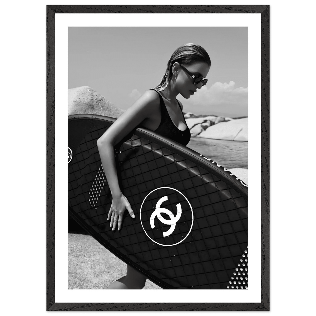 Coastal Luxury Black and White Wall Art - The Trendy Art