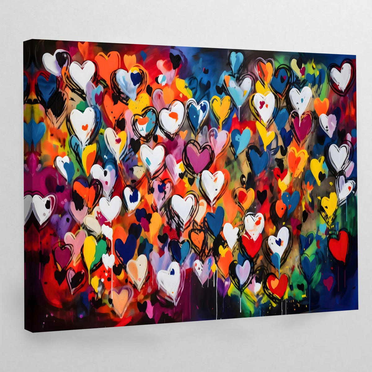 Colorful Graffiti Canvas Wall Art - The Trendy Art