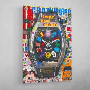 Colorful Graffiti Watch Canvas - The Trendy Art