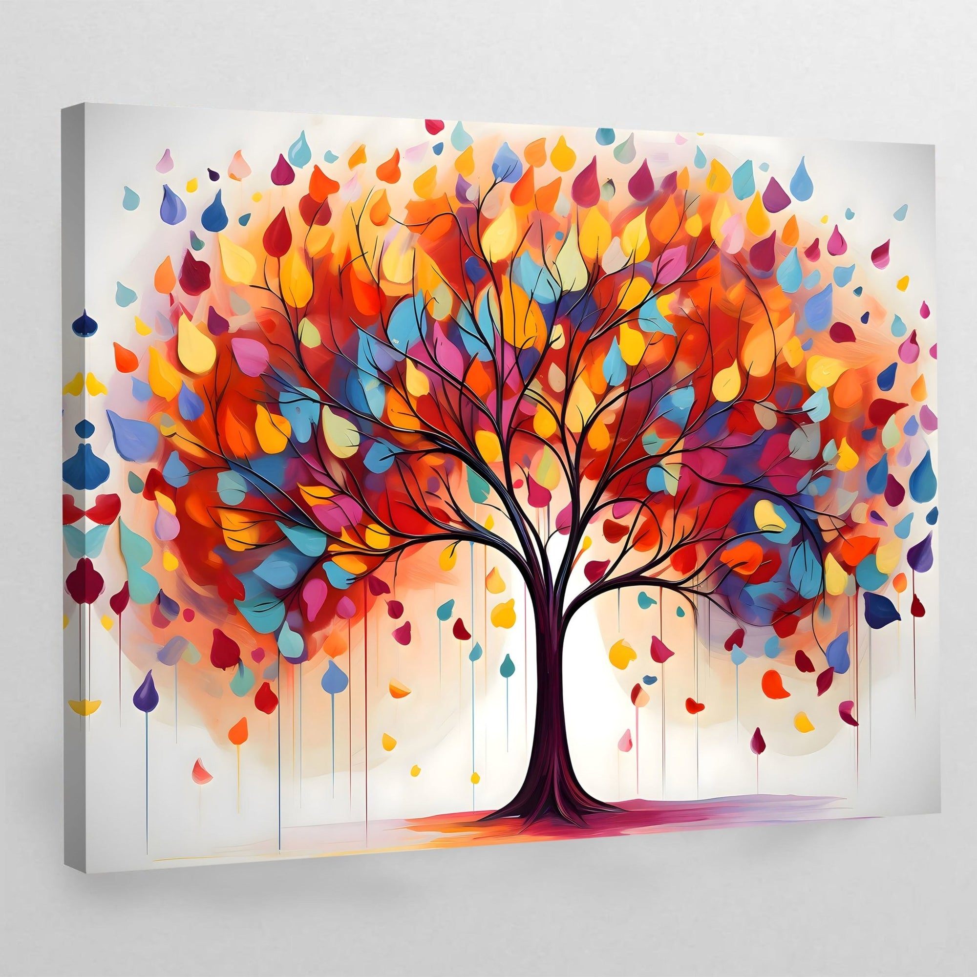 Colorful Tree Of Life Wall Art - The Trendy Art