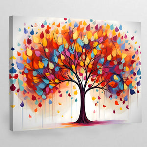 Colorful Tree Of Life Wall Art - The Trendy Art