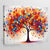 Colorful Tree Of Life Wall Art - The Trendy Art