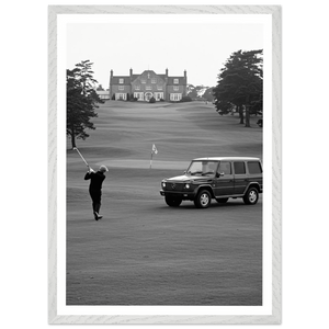 Country Club Golf Black and White Wall Art - The Trendy Art
