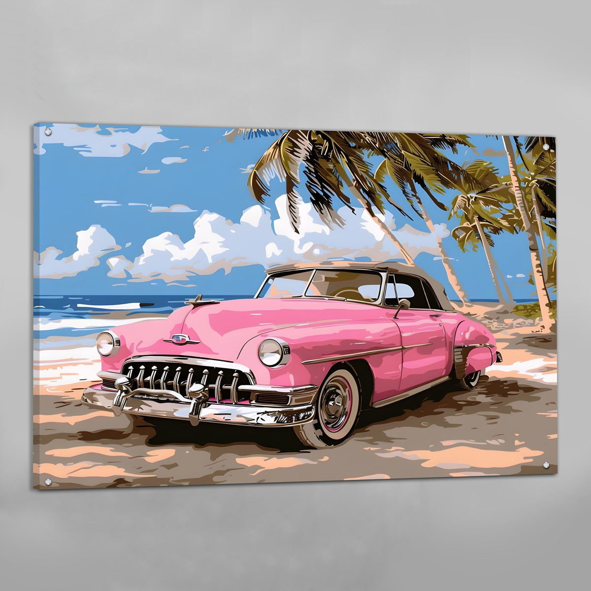 Cuban Car Wall Art - The Trendy Art