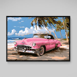 Cuban Car Wall Art - The Trendy Art