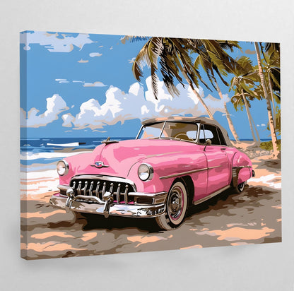 Cuban Car Wall Art - The Trendy Art