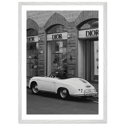 Designer Fashion District Black and White Wall Art - The Trendy Art