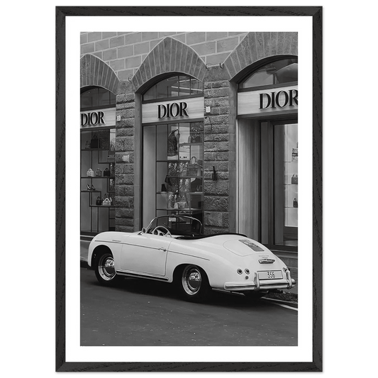 Designer Fashion District Black and White Wall Art - The Trendy Art