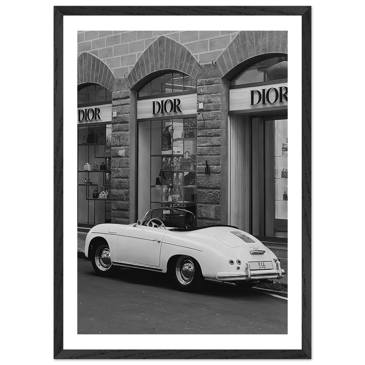 Designer Fashion District Black and White Wall Art - The Trendy Art