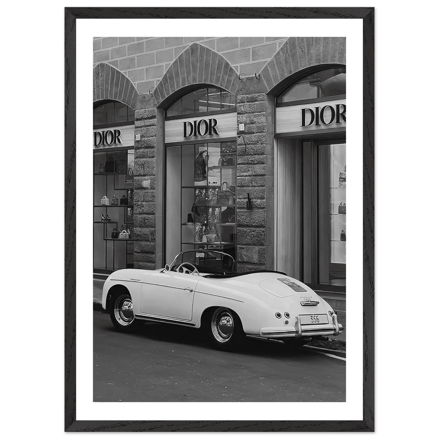 Designer Fashion District Black and White Wall Art - The Trendy Art