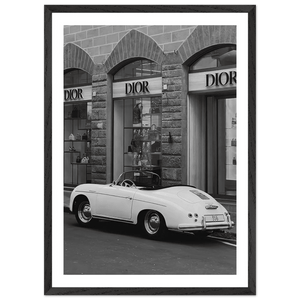 Designer Fashion District Black and White Wall Art - The Trendy Art