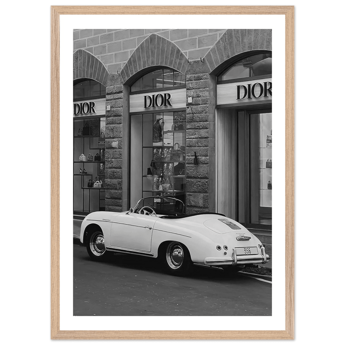 Designer Fashion District Black and White Wall Art - The Trendy Art