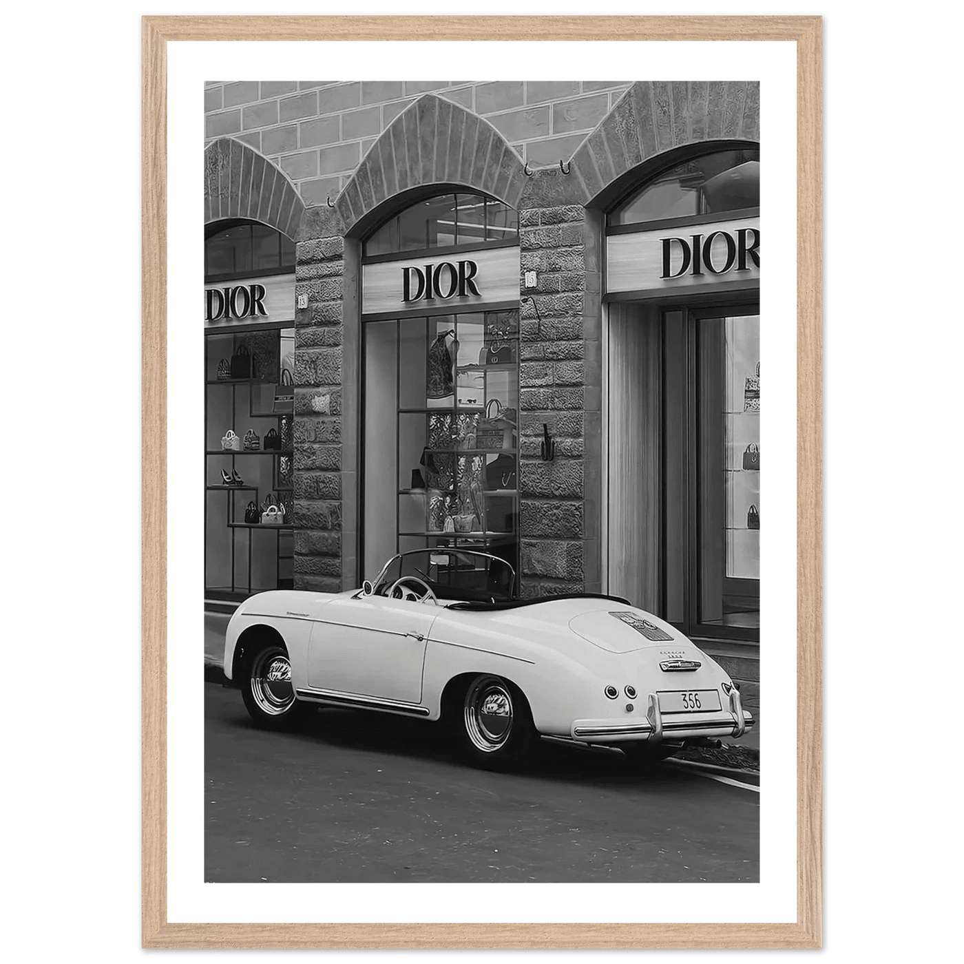 Designer Fashion District Black and White Wall Art - The Trendy Art