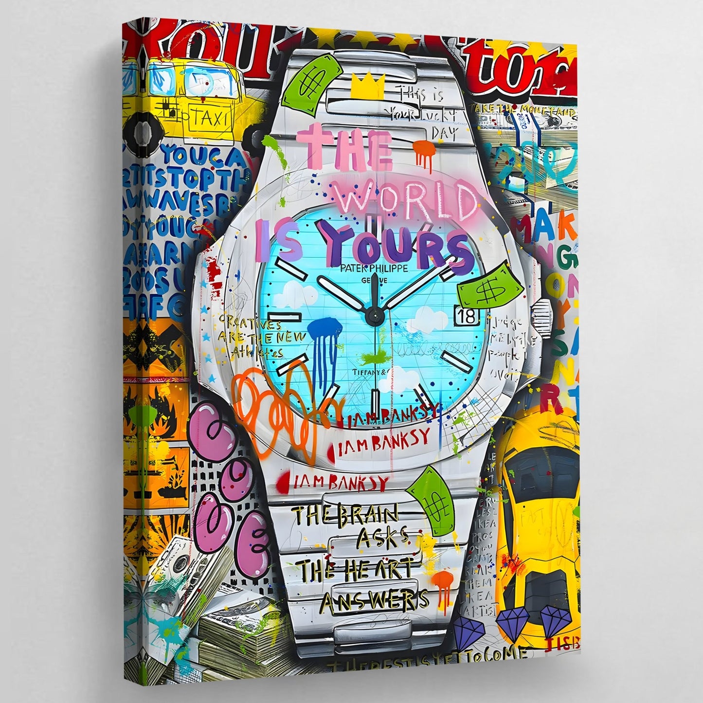 Designer Watch Canvas - The Trendy Art
