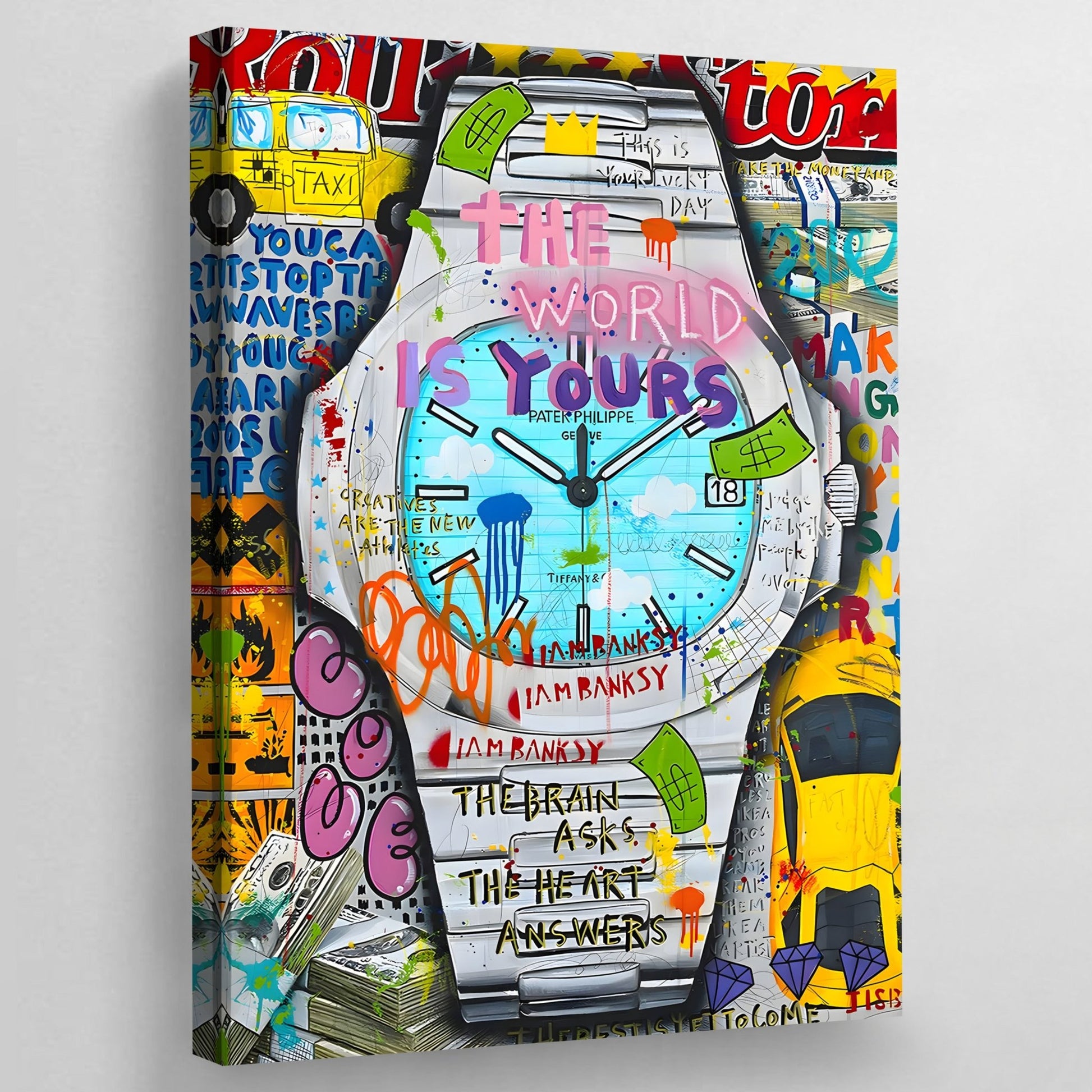 Designer Watch Canvas - The Trendy Art