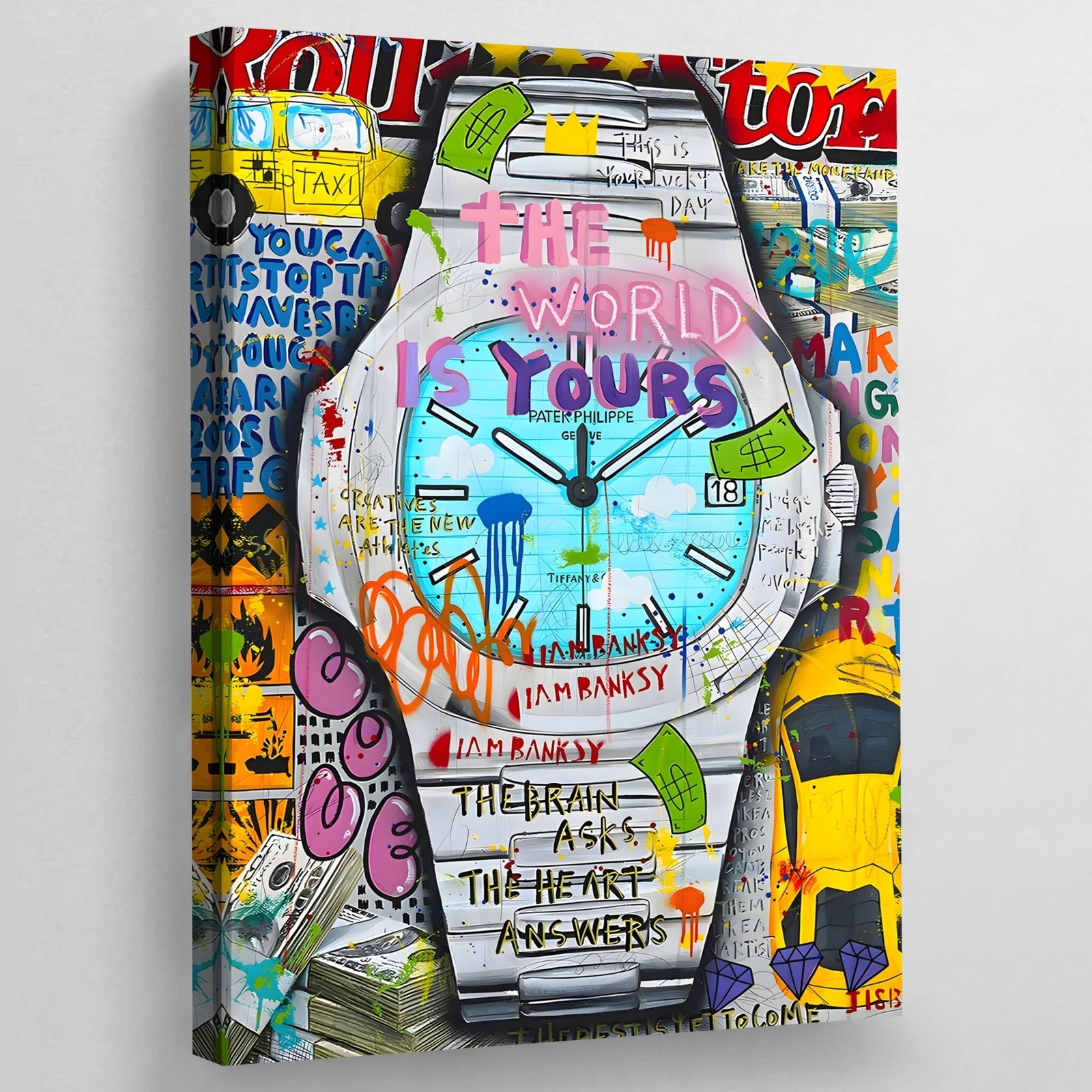 Designer Watch Canvas - The Trendy Art