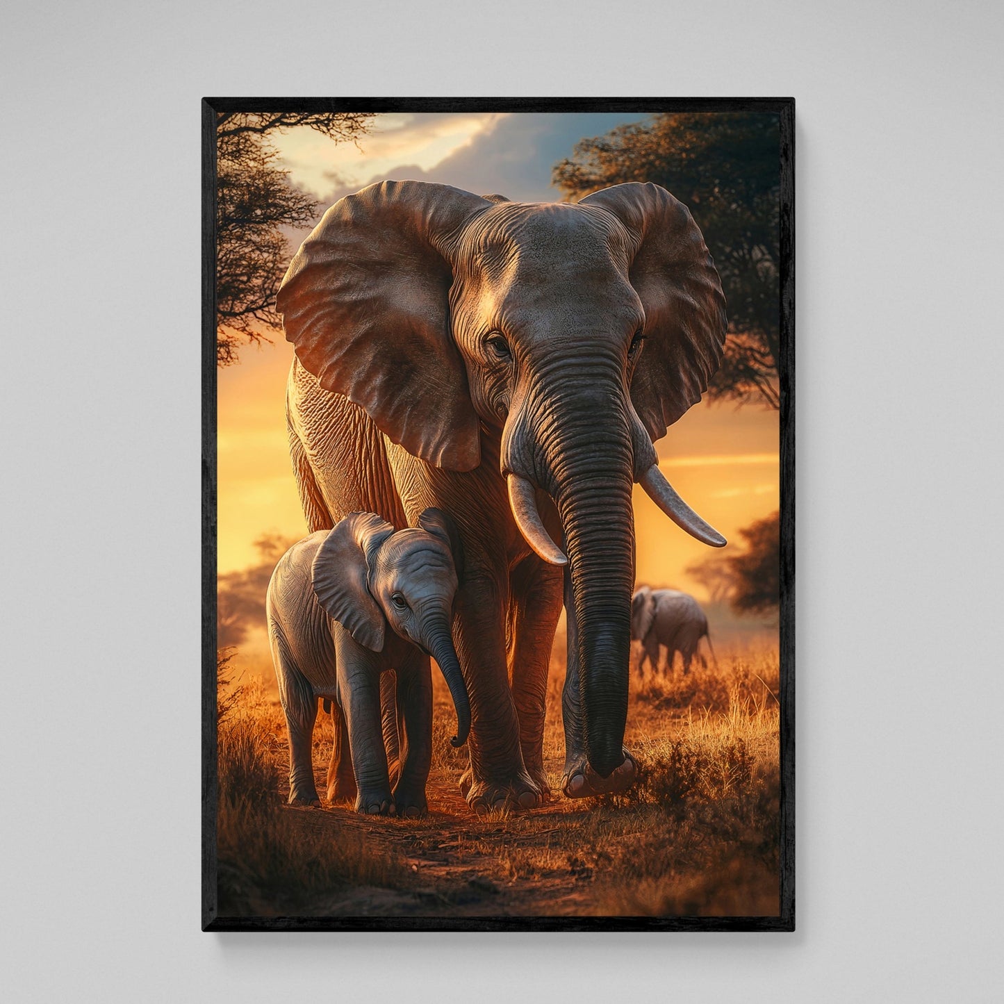Elephant Canvas Wall Art - The Trendy Art