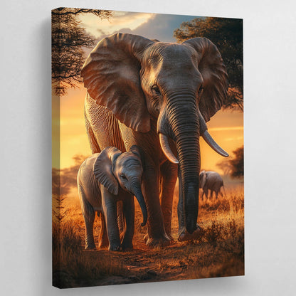 Elephant Canvas Wall Art - The Trendy Art