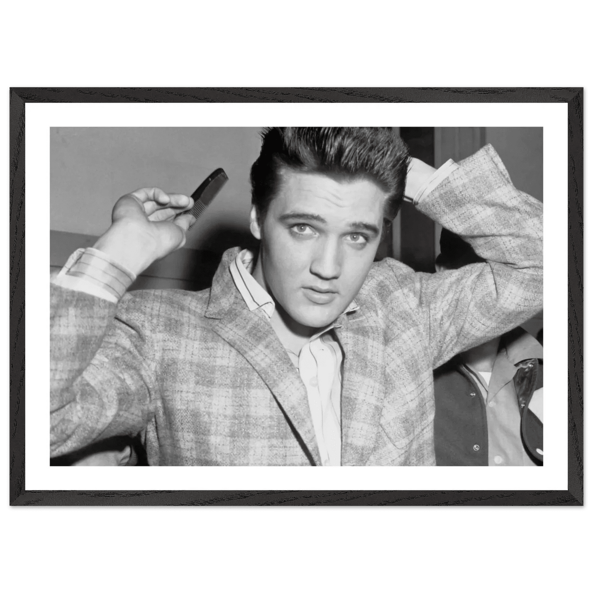 Elvis Presley Black and White Wall Art - The Trendy Art