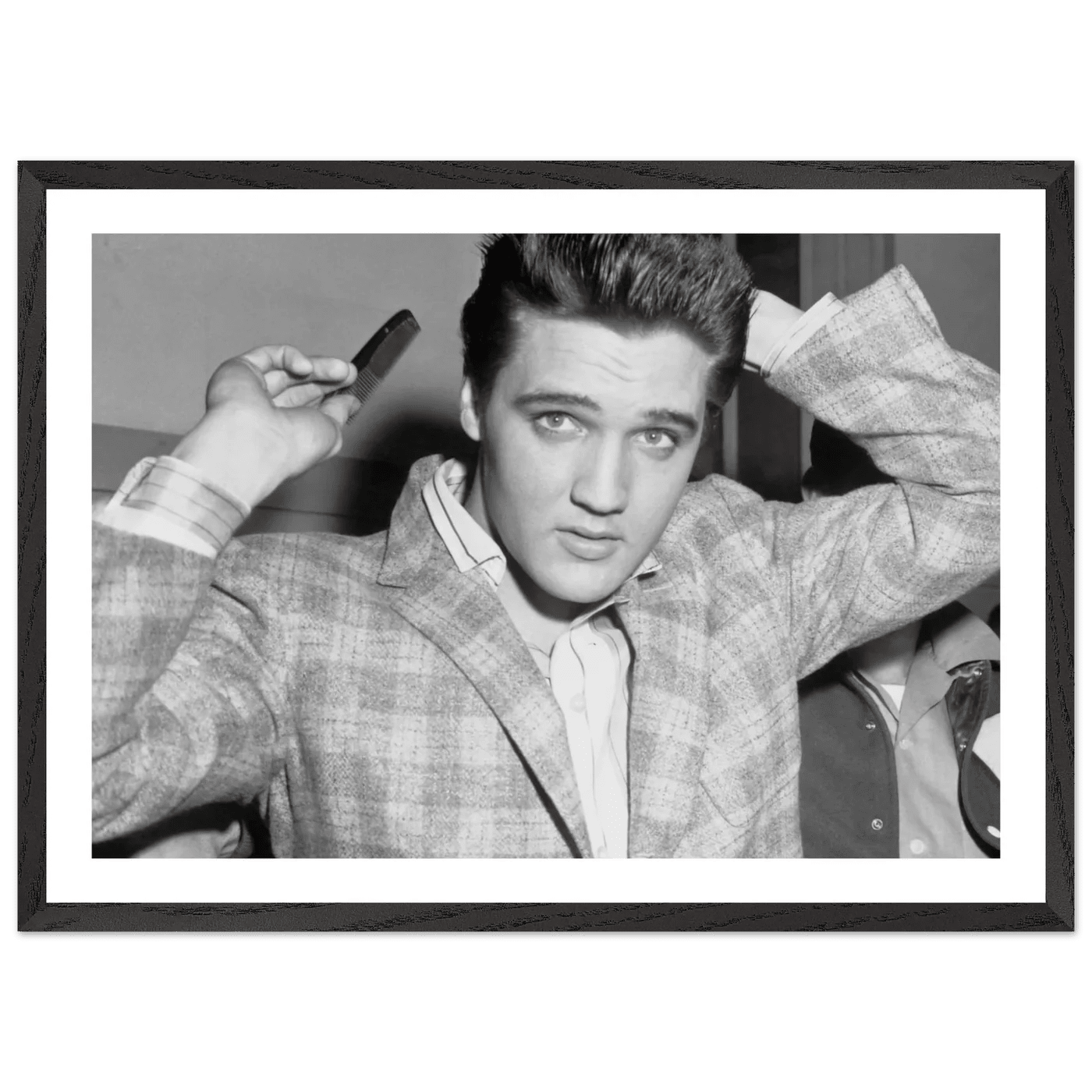 Elvis Presley Black and White Wall Art - The Trendy Art