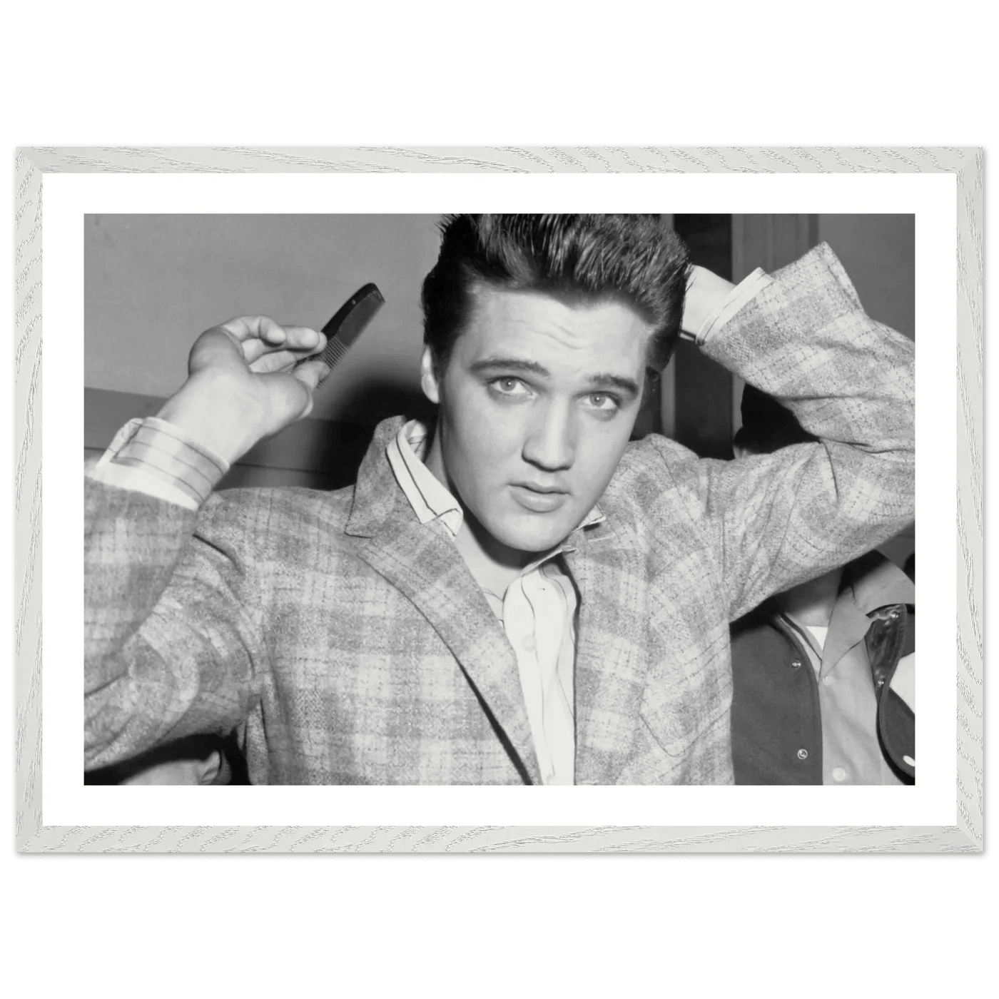 Elvis Presley Black and White Wall Art - The Trendy Art