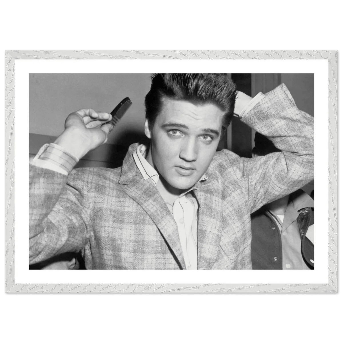 Elvis Presley Black and White Wall Art - The Trendy Art